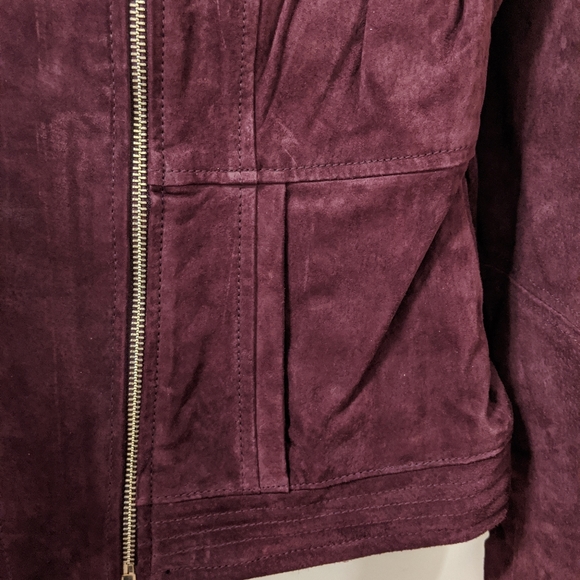 New York & Company Genuine Suede Jacket - Picture 4 of 5